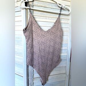 Leopard Print Bodysuit - Size XS